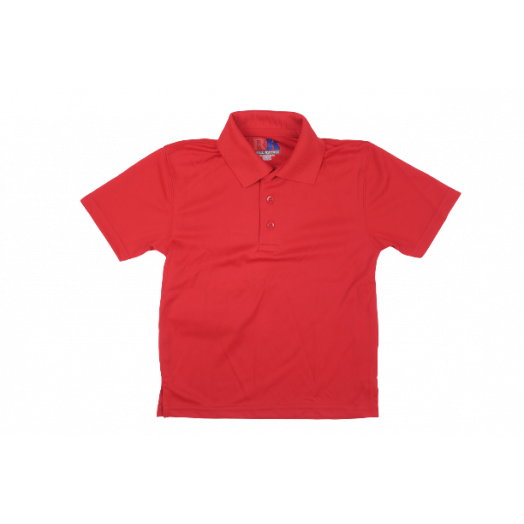 Short Sleeve Red Dri-Fit Polo Shirt
