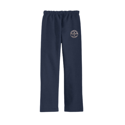 Navy Sweatpant with Sacred Heart Ohio Logo (Open Ankle)