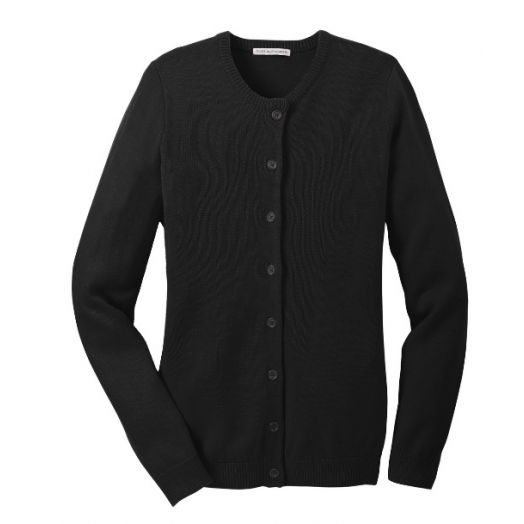 Saint Albert Faculty Ladies Value Jewel-Neck Cardigan Sweater