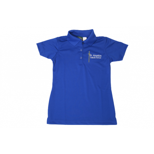 Female Short Sleeve Dri-Fit Polo Shirt with St. Aloysius Logo