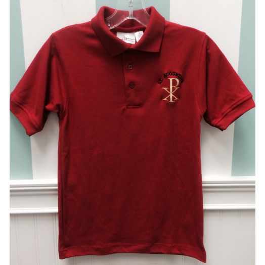 Short Sleeve Polo Shirt with St. Augustine Logo