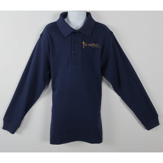 Long Sleeve Polo Shirt with St. Francis de Sales Logo