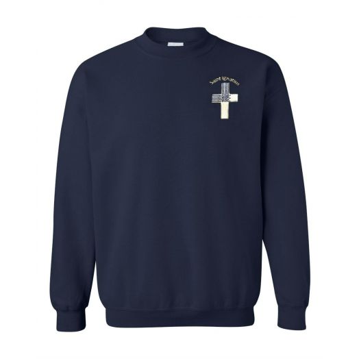 Crewneck Sweatshirt with St. Ignatius of Loyola Logo