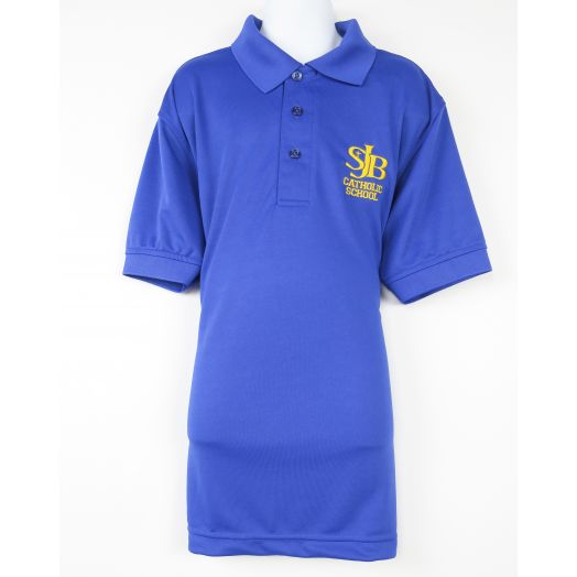 Short Sleeve Dri-Fit Polo Shirt with St. John the Baptist (Indiana) Logo