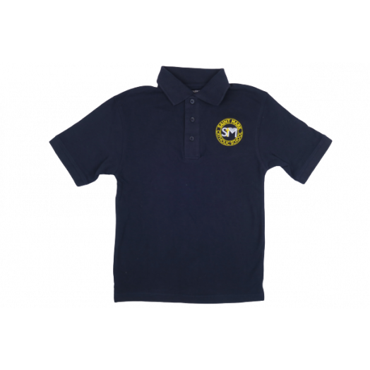 Short Sleeve Polo Shirt with St. Mark Logo