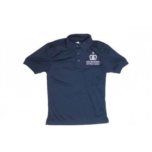 Short Sleeve Dri-Fit Polo Shirt with St. Mary Academy Logo