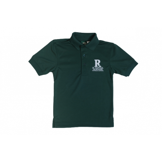 Short Sleeve Dri-Fit Polo Shirt with St. Raphael Logo