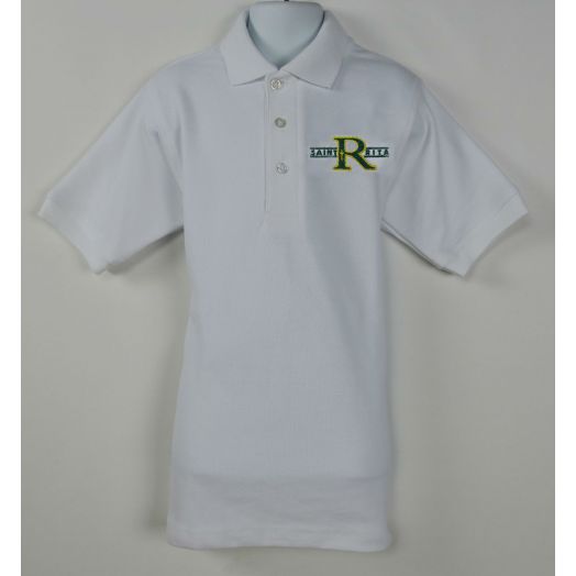 Short Sleeve Polo Shirt with St. Rita Logo