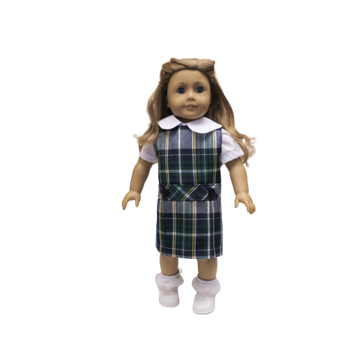 Plaid #1B Doll Jumper