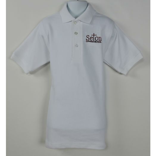 Short Sleeve Polo Shirt with Seton Catholic Logo