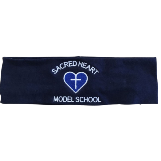 Stretch Headband with Sacred Heart Model Logo