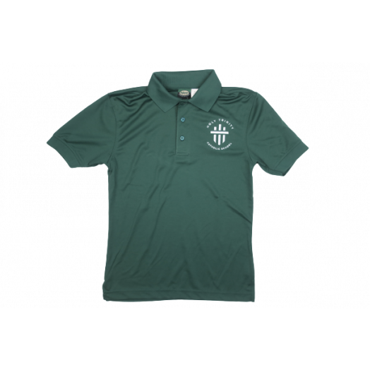 Short Sleeve Dri-Fit Polo with Holy Trinity Logo