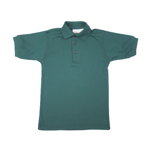 Short Sleeve Hunter Green Polo Shirt