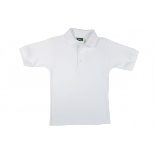 Short Sleeve White Polo Shirt
