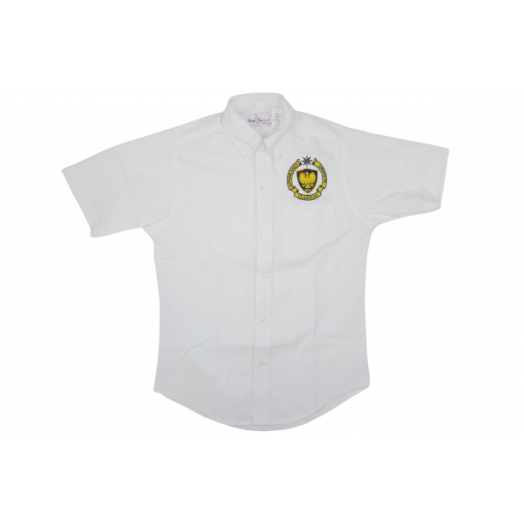 Short Sleeve Oxford Shirt with Cincinnati Classical Logo