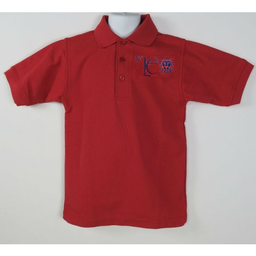Short Sleeve Polo Shirt with St. Leo Logo