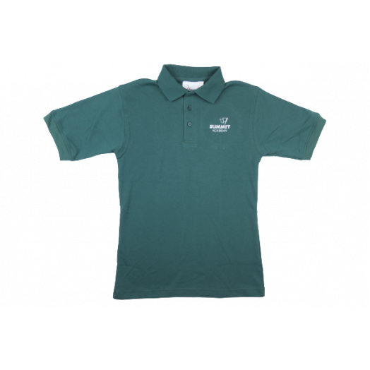 Unisex Short Sleeve Polo Shirt With Summit Academy Logo
