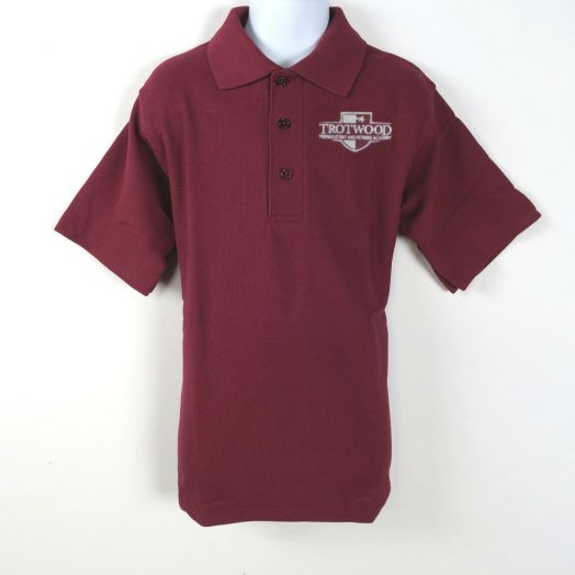 Short Sleeve Polo Shirt with Trotwood Prep & Fitness Logo