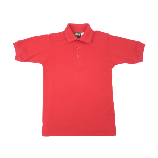 Short Sleeve Red Polo Shirt
