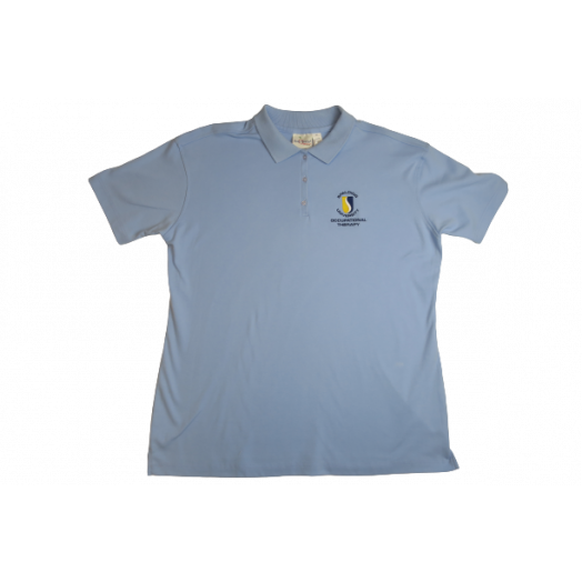 Female Short Sleeve Polo Shirt with Spalding Occupation Therapy Logo