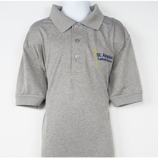 Short Sleeve Dri-Fit Polo Shirt with St. Aloysius Logo