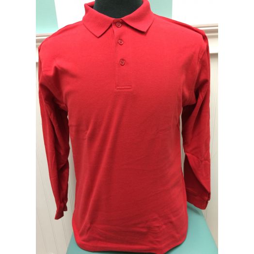 Long Sleeve Polo Shirt with St. Augustine Logo