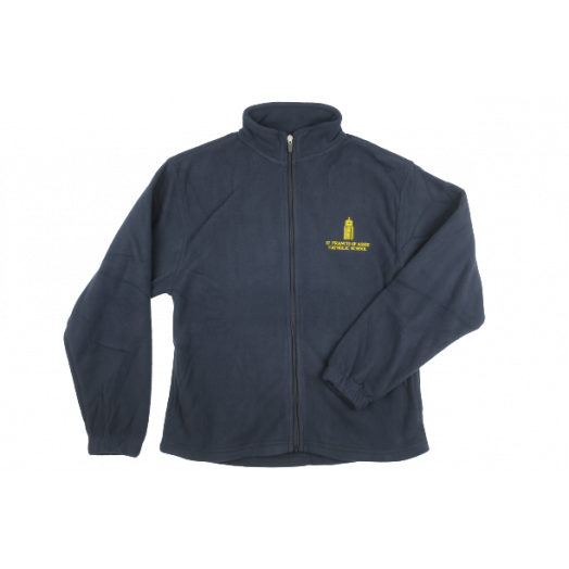 Full Zip Fleece Jacket with St. Francis of Assisi Logo