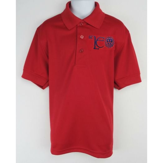 Short Sleeve Dri-Fit Polo Shirt with St. Leo Logo