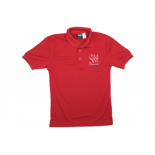 Short Sleeve Dri-Fit Polo Shirt with St. Margaret Mary Logo
