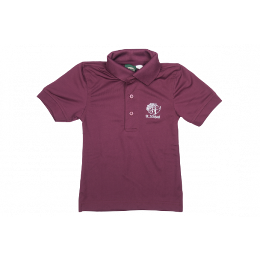 Short Sleeve Dri-Fit Polo Shirt with St. Michael Logo