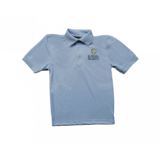 Short Sleeve Dri-Fit Polo Shirt with St. Michael (Ohio) Logo