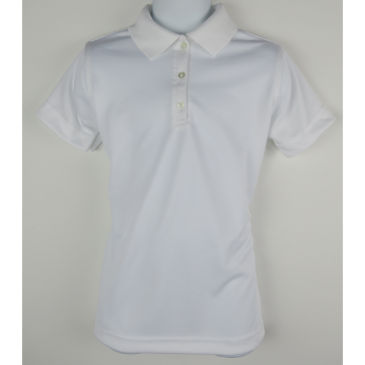 Female Short Sleeve Dri-Fit Polo Shirt with St. Michael (Ohio) Logo