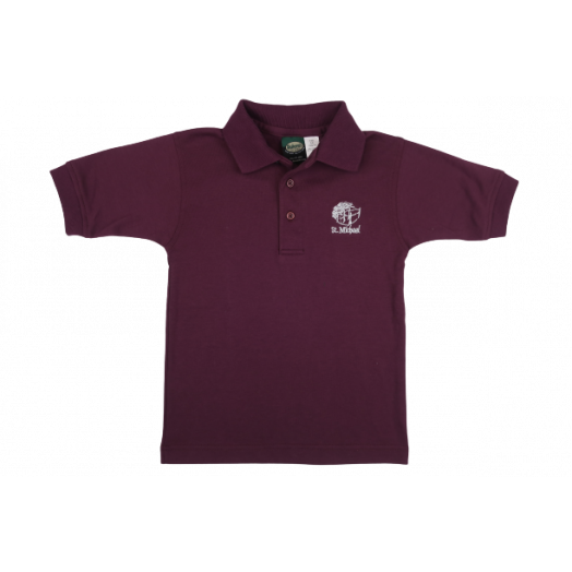 Short Sleeve Polo Shirt with St. Michael Logo