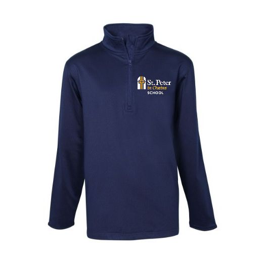 1/4 Zip Performance Fleece Pullover with St. Peter in Chains Logo