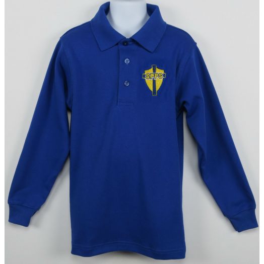 Long Sleeve Polo Shirt with Sts. Peter and Paul (Hopkinsville) Logo