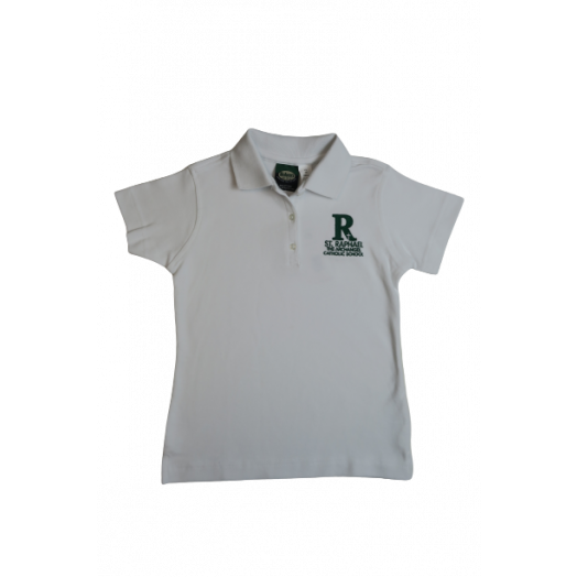 Female Short Sleeve Polo Shirt with St. Raphael Logo