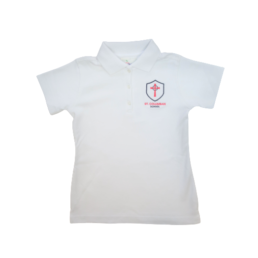 Female Short Sleeve Polo Shirt (Girls Grades PK-4) with St. Columban Logo