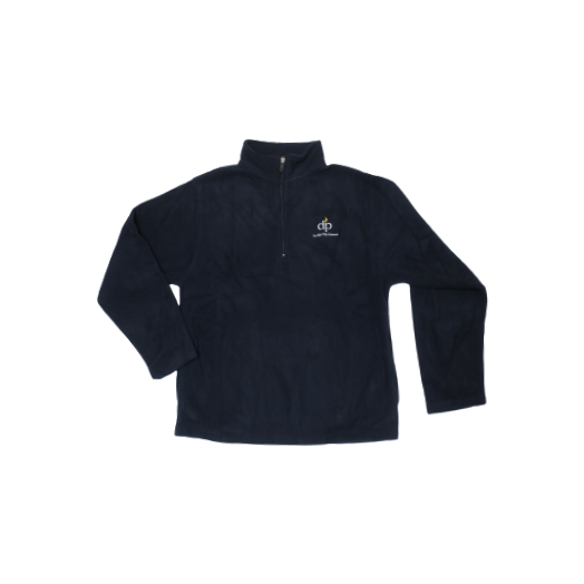 1/4 Zip Fleece Pullover with The de Paul School Logo