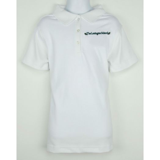 Female Short Sleeve Polo Shirt with The Lexington School Logo