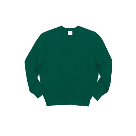 Elderwear Green V-Neck Pullover Sweater