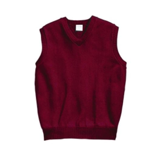 Elderwear Maroon V-Neck Pullover Sweater Vest