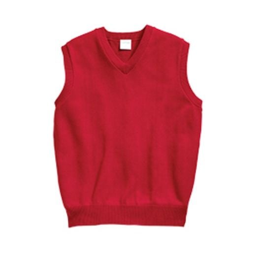 Elderwear Red V-Neck Pullover Sweater Vest