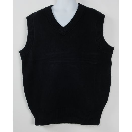 V-Neck Sweater Vest with Whitefield Logo