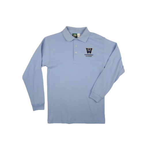 Long Sleeve Polo Shirt with Whitefield Logo