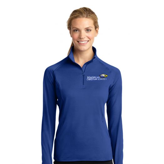 Women's 1/4 Zip Pullover with Middletown Christian Logo