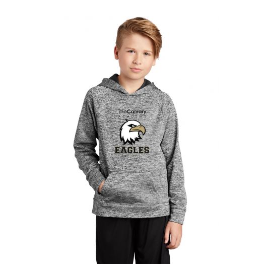 Youth PosiCharge Electric Fleece Pullover Hoodie with Clavary Academy Logo